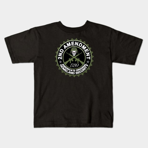 2nd. Amendment Kids T-Shirt by razrgrfx
